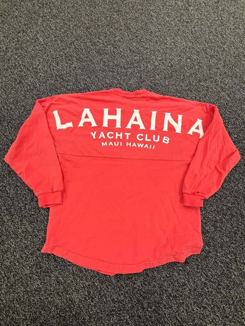 Spirit Activewear Lahaina Yacht Club Maui Hawaii Long Sleeve Oversized Top - Picture 1 of 5